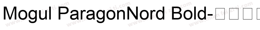 Mogul ParagonNord Bold字体转换
